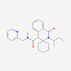 molecular formula C25H31N3O2 B14934690 2'-(butan-2-yl)-1'-oxo-N-(pyridin-2-ylmethyl)-1',4'-dihydro-2'H-spiro[cyclohexane-1,3'-isoquinoline]-4'-carboxamide 