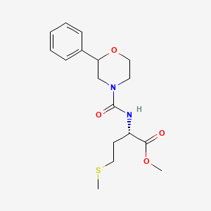 methyl N-[(2-phenylmorpholin-4-yl)carbonyl]-L-methioninate