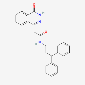 N-(3,3-diphenylpropyl)-2-(4-hydroxyphthalazin-1-yl)acetamide