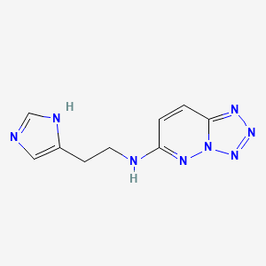 molecular formula C9H10N8 B14934724 N-[2-(1H-imidazol-4-yl)ethyl]tetraazolo[1,5-b]pyridazin-6-amine 