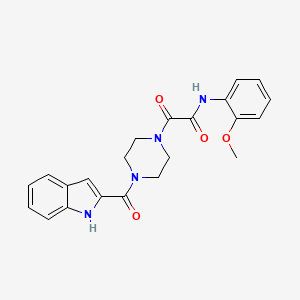 molecular formula C22H22N4O4 B14934739 2-[4-(1H-indol-2-ylcarbonyl)piperazin-1-yl]-N-(2-methoxyphenyl)-2-oxoacetamide 