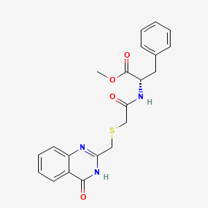 methyl N-({[(4-hydroxyquinazolin-2-yl)methyl]sulfanyl}acetyl)-L-phenylalaninate