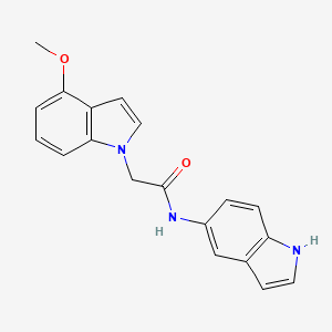 N-(1H-indol-5-yl)-2-(4-methoxy-1H-indol-1-yl)acetamide