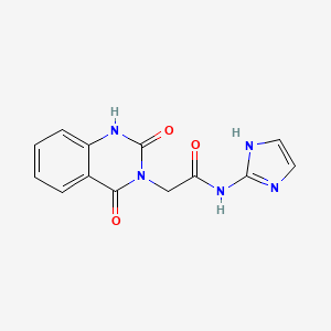 molecular formula C13H11N5O3 B14934833 2-(2-hydroxy-4-oxoquinazolin-3(4H)-yl)-N-(1H-imidazol-2-yl)acetamide 