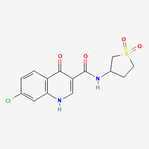 7-chloro-N-(1,1-dioxidotetrahydrothiophen-3-yl)-4-hydroxyquinoline-3-carboxamide