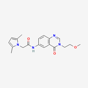 molecular formula C19H22N4O3 B14934843 2-(2,5-dimethyl-1H-pyrrol-1-yl)-N-[3-(2-methoxyethyl)-4-oxo-3,4-dihydroquinazolin-6-yl]acetamide 