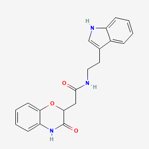 2-(3-hydroxy-2H-1,4-benzoxazin-2-yl)-N-[2-(1H-indol-3-yl)ethyl]acetamide