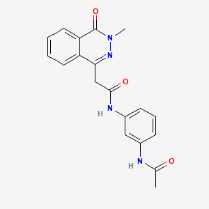 N-(3-acetamidophenyl)-2-(3-methyl-4-oxo-3,4-dihydrophthalazin-1-yl)acetamide