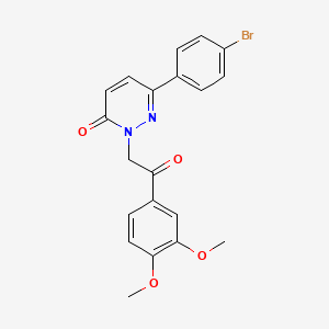 molecular formula C20H17BrN2O4 B14934927 6-(4-bromophenyl)-2-(2-(3,4-dimethoxyphenyl)-2-oxoethyl)pyridazin-3(2H)-one 