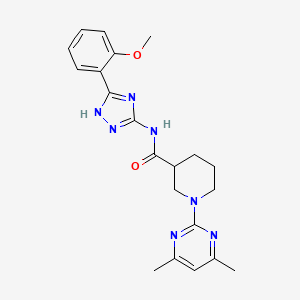 1-(4,6-dimethylpyrimidin-2-yl)-N-[3-(2-methoxyphenyl)-1H-1,2,4-triazol-5-yl]piperidine-3-carboxamide