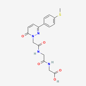 molecular formula C17H18N4O5S B14934986 N-({3-[4-(methylsulfanyl)phenyl]-6-oxopyridazin-1(6H)-yl}acetyl)glycylglycine 