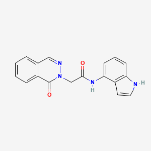 N-(1H-indol-4-yl)-2-(1-oxophthalazin-2(1H)-yl)acetamide