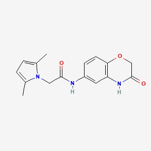 2-(2,5-dimethyl-1H-pyrrol-1-yl)-N-(3-oxo-3,4-dihydro-2H-1,4-benzoxazin-6-yl)acetamide