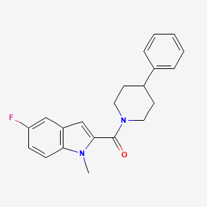 molecular formula C21H21FN2O B14935039 (5-fluoro-1-methyl-1H-indol-2-yl)(4-phenylpiperidin-1-yl)methanone 