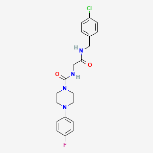 N-{2-[(4-chlorobenzyl)amino]-2-oxoethyl}-4-(4-fluorophenyl)piperazine-1-carboxamide