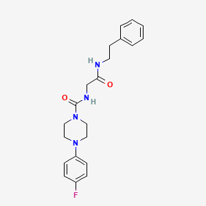 4-(4-fluorophenyl)-N-{2-oxo-2-[(2-phenylethyl)amino]ethyl}piperazine-1-carboxamide