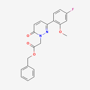 molecular formula C20H17FN2O4 B14935078 benzyl [3-(4-fluoro-2-methoxyphenyl)-6-oxopyridazin-1(6H)-yl]acetate 