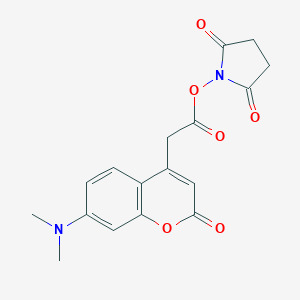 molecular formula C17H16N2O6 B149351 7-二甲氨基香豆素-4-乙酸琥珀酰亚胺酯 CAS No. 96686-59-8