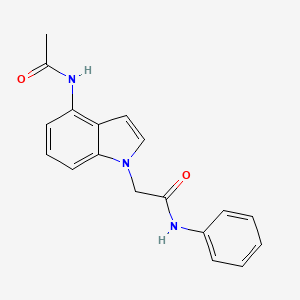 2-[4-(acetylamino)-1H-indol-1-yl]-N-phenylacetamide