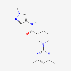 molecular formula C16H22N6O B14935153 1-(4,6-dimethylpyrimidin-2-yl)-N-(1-methyl-1H-pyrazol-4-yl)piperidine-3-carboxamide 