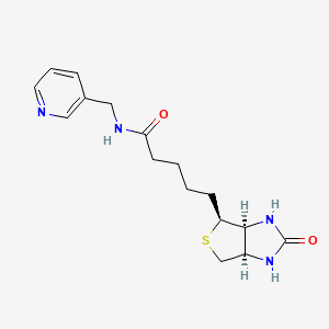 5-[(3aS,4S,6aR)-2-oxohexahydro-1H-thieno[3,4-d]imidazol-4-yl]-N-(pyridin-3-ylmethyl)pentanamide