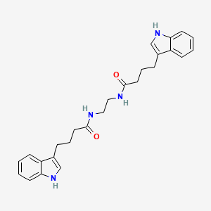 N,N'-ethane-1,2-diylbis[4-(1H-indol-3-yl)butanamide]