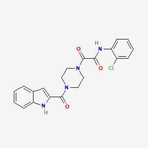 molecular formula C21H19ClN4O3 B14935200 N-(2-chlorophenyl)-2-[4-(1H-indol-2-ylcarbonyl)piperazin-1-yl]-2-oxoacetamide 