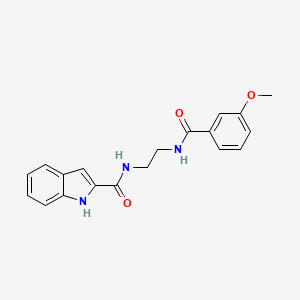 N-(2-{[(3-methoxyphenyl)carbonyl]amino}ethyl)-1H-indole-2-carboxamide