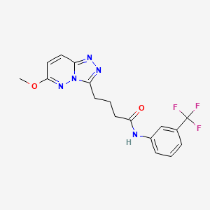 4-(6-methoxy[1,2,4]triazolo[4,3-b]pyridazin-3-yl)-N-[3-(trifluoromethyl)phenyl]butanamide