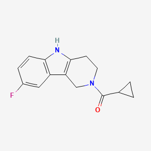 cyclopropyl(8-fluoro-1,3,4,5-tetrahydro-2H-pyrido[4,3-b]indol-2-yl)methanone