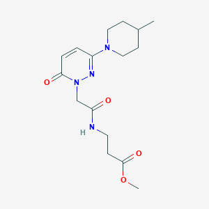 molecular formula C16H24N4O4 B14935244 methyl N-{[3-(4-methylpiperidin-1-yl)-6-oxopyridazin-1(6H)-yl]acetyl}-beta-alaninate 