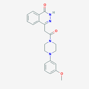 molecular formula C21H22N4O3 B14935245 2-(4-Hydroxyphthalazin-1-yl)-1-[4-(3-methoxyphenyl)piperazin-1-yl]ethanone 