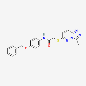 N-[4-(benzyloxy)phenyl]-2-[(3-methyl[1,2,4]triazolo[4,3-b]pyridazin-6-yl)sulfanyl]acetamide