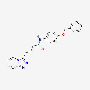 N-[4-(benzyloxy)phenyl]-4-([1,2,4]triazolo[4,3-a]pyridin-3-yl)butanamide