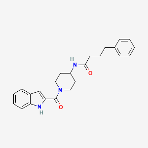 N-[1-(1H-indol-2-ylcarbonyl)piperidin-4-yl]-4-phenylbutanamide