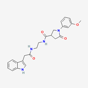 N-{2-[(1H-indol-3-ylacetyl)amino]ethyl}-1-(3-methoxyphenyl)-5-oxopyrrolidine-3-carboxamide