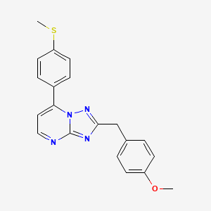 2-(4-Methoxybenzyl)-7-[4-(methylsulfanyl)phenyl][1,2,4]triazolo[1,5-a]pyrimidine