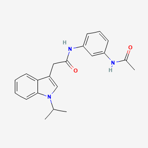 N-[3-(acetylamino)phenyl]-2-[1-(propan-2-yl)-1H-indol-3-yl]acetamide