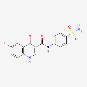 6-fluoro-4-hydroxy-N-(4-sulfamoylphenyl)quinoline-3-carboxamide