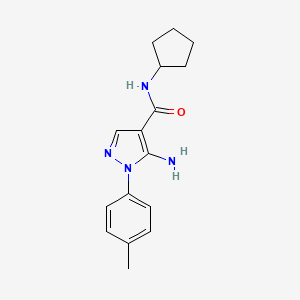 5-amino-N-cyclopentyl-1-(4-methylphenyl)-1H-pyrazole-4-carboxamide