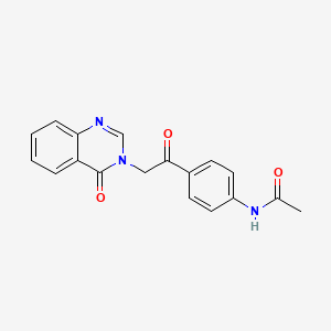 molecular formula C18H15N3O3 B14935470 N-{4-[(4-oxoquinazolin-3(4H)-yl)acetyl]phenyl}acetamide 