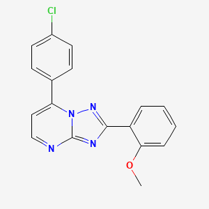 7-(4-Chlorophenyl)-2-(2-methoxyphenyl)[1,2,4]triazolo[1,5-a]pyrimidine