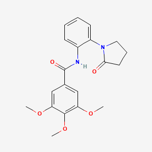 3,4,5-trimethoxy-N-[2-(2-oxopyrrolidin-1-yl)phenyl]benzamide