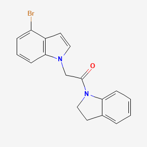 2-(4-bromo-1H-indol-1-yl)-1-(2,3-dihydro-1H-indol-1-yl)ethanone