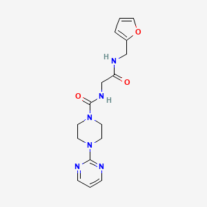 N-{2-[(furan-2-ylmethyl)amino]-2-oxoethyl}-4-(pyrimidin-2-yl)piperazine-1-carboxamide