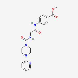 methyl 4-[(N-{[4-(pyridin-2-yl)piperazin-1-yl]carbonyl}glycyl)amino]benzoate