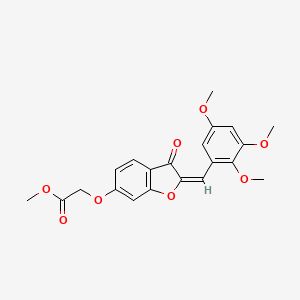 methyl {[(2E)-3-oxo-2-(2,3,5-trimethoxybenzylidene)-2,3-dihydro-1-benzofuran-6-yl]oxy}acetate