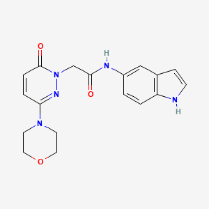 molecular formula C18H19N5O3 B14935591 N-(1H-indol-5-yl)-2-[3-(morpholin-4-yl)-6-oxopyridazin-1(6H)-yl]acetamide 