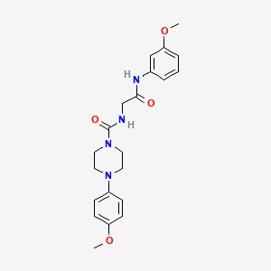 4-(4-methoxyphenyl)-N-{2-[(3-methoxyphenyl)amino]-2-oxoethyl}piperazine-1-carboxamide