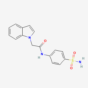 2-(1H-indol-1-yl)-N-(4-sulfamoylphenyl)acetamide